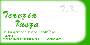 terezia kusza business card